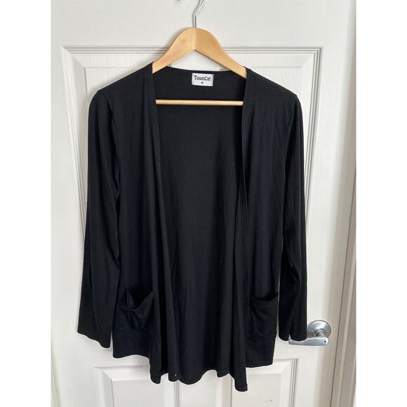 Towncat M Black Jersey Cardigan - Picture 1 of 5